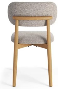 АЛДО Бежово лате (тъкан Монза 60)/рамка лакиран дъб - ДЪРВЕН СТОЛ БУКЛЕ ЗА ДНЕВНА, ТРАПЕЗАРИЯ, КУХНЯ РЕТРО