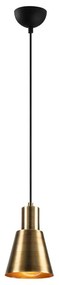 Черно и златисто висящо осветително тяло ø 14 cm Kem – Opviq lights