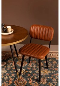 Кафяв трапезен стол в цвят коняк Jake Worn - White Label