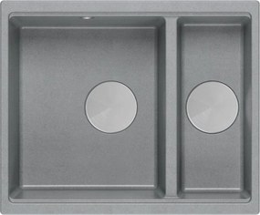 гранитна мивка Logan 150 Grey Metallic