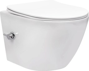 тоалетна чиния REA Carlo Lux Rimless с функция биде