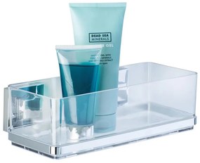 WENKO 22692100-Полица VACUUM-LOC QUADRO ED 25,5x14 cm сребриста/прозрачна