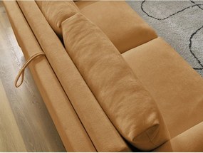 Диван за ежедневно спане/сгъваем в цвят горчица 200 cm Cocoone – Bobochic Paris