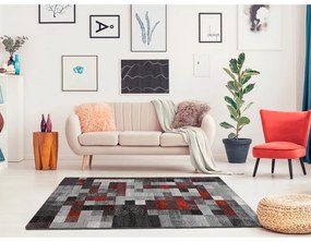 Червено-сив килим 200x290 cm Fusion - Universal