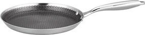 Тиган за палачинки Swiss Haus SH-ZGCP28, 28x2.4 см, Sapphire-керамично покритие, Без PTFE/PFAS/PFOA, Индукция, Сребрист