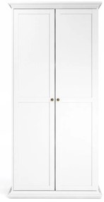 Бял гардероб 96x201 cm Paris – Tvilum