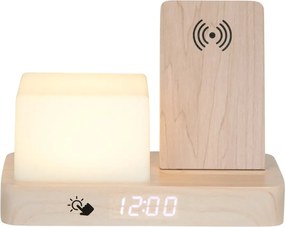 Дигитална/настолна аларма с безжично зарядно Retro LED Night Light – Karlsson