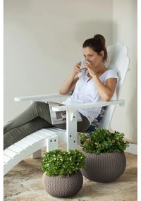 Пластмасова висяща стенна саксия за цветя ø 28 cm Cozy – Keter