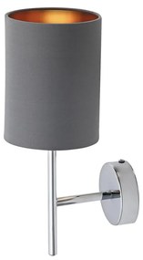 Rabalux 2540 - Стенна лампа MONICA 1xE14/40W/230V сива