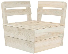 315634 vidaXL Модулен ъглов палетен диван, импрегнирана дървесина от смърч