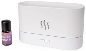 LED RGB ултразвуков дифузер и овлажнител с 180 мл, бял, с подсветка