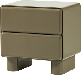 Зелено гланцово нощно шкафче Lustra – WOOOD