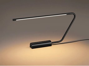 Черна LED настолна лампа (височина 33 cm) Olea – Trio Select
