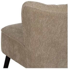 Бежово шенилово кресло Glam – Ixia