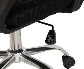 Черен тапициран офис стол Evon – Bonami Essentials