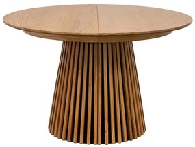 Кръгла сгъваема трапезна маса с дъбов плот ø 120 cm Osaka – House Nordic