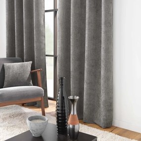 Антрацитно перде от шенил 140x260 cm Leo – douceur d'intérieur