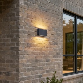 Стенна лампа черна магнитна вкл. LED акумулаторна - Batt