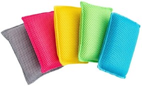 Комплект от 5 супер микрофибърни гъби за миене на съдове - Addis