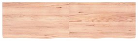 3156391 vidaXL Плот за маса светлокафяв 180x50x(2-4) см обработен масивен дъб