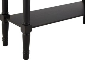 Черна конзолна маса от масивен бор 30x80 cm Heritage – Premier Housewares