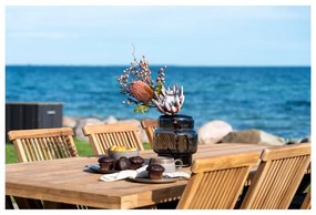 Градинска маса за хранене от масивно тиково дърво 100x240 cm Volos – House Nordic