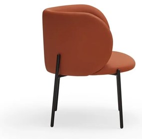 Оранжев фотьойл от изкуствена кожа Mogi - Teulat