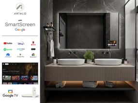 SMART огледало със светодиодно осветление M24 + SmartScreen with Google TV