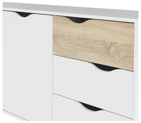 Бял скрин 147x82x39 cm Oslo – Tvilum