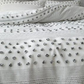 Бяло спално бельо за двойно легло 200x200 cm Aisha - Pineapple Elephant