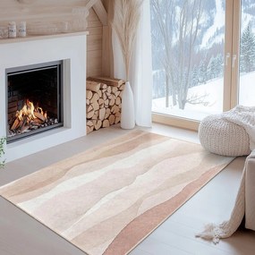 Кремав килим подходящ за пране 120x180 cm Komodo Beach – Mila Home