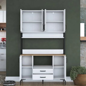 Многофункционален шкаф JE169, цвят Бял Орех