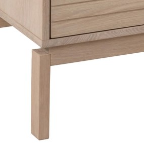 Нисък скрин от дъб в естествен цвят 180x80 cm Linley – Actona