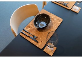 Коркови подложки в естествен цвят в комплект от 4 броя Querco - ZicZac