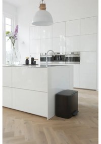 Кош за боклук Brabantia Bo Pedal 1000236, 36 л, Леко затваряне, Противоплъзгаща основа, Устойчив на пръстови отпечатъци, Черен