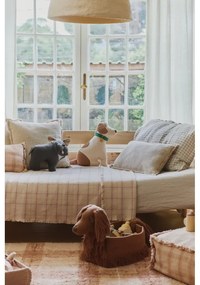 Светлорозово памучно детско покривало за легло 140x200 cm Tartan Rose – Lorena Canals