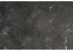 Черно нощно шкафче с плот от имитация на мрамор Strington – Actona