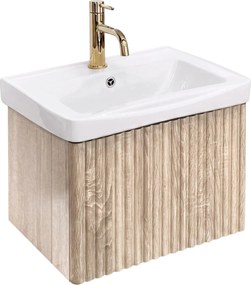 Шкаф за баня с мивка Rea DB85-50-3 Light 50cm