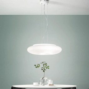 Ondaluce - Полилей на кабел DODI 2xE27/15W/230V Ø 53 см бял