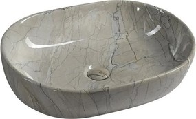 Сива керамична мивка 59x42 cm Dalma – Sapho