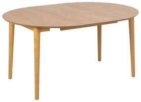 Кръгла сгъваема трапезна маса с допълнителна плоча от декор от дъб ø 115 cm Montreux – Actona