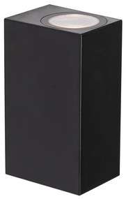 Модерна външна стенна лампа черна пластмаса 2-светлина - Baleno