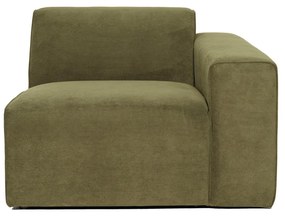 Модул за диван от зелен велур (десен ъгъл) Sting - Scandic