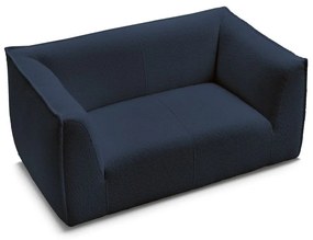 Тъмносин диван от прежда с примки от букле 170 cm Giorgia – Bobochic Paris