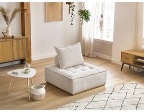 Бяло шенилово кресло Elisa – Bobochic Paris