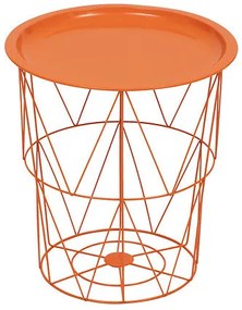Помощна маса atmosphera Kumi, Метал, Ø37 cm - Оранжев