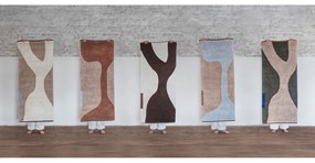 Памучна пътека подходяща за пране в светлосин и бежов цвят 70x150 cm Figura – Mette Ditmer Denmark