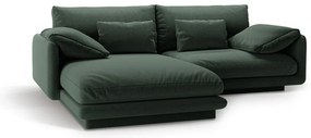 Тъмнозелен ъглов диван (ляв ъгъл) Torino – Micadoni Home