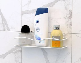 ПОСТАВКА ЗА БАНЯ TEKNO TEL BK-011W , 1 ниво , бяло