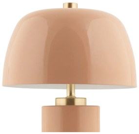 Бежова LED затъмняваща се настолна лампа с метален абажур (височина 30 cm) Freya – Leitmotiv